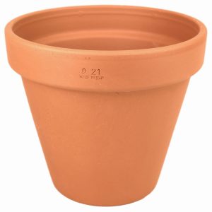 DEGREA Doniczka VASO D21 Ceramiczna Klasyczna Prosta Włoska Terakota 21cm