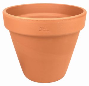 DEGREA Doniczka VASO D23 Ceramiczna Klasyczna Prosta Włoska Terakota 23cm
