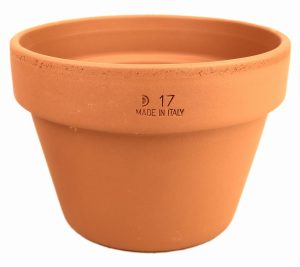 DEGREA Doniczka MEZZO VASO D17 Ceramiczna Klasyczna Prosta Włoska Terakota NISKA 17cm