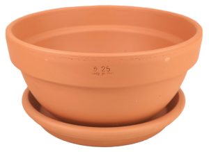 DEGREA Misa Ciotola IBIS D25 Ceramiczna Klasyczna Prosta Włoska Terakota 25cm + Podstawek D23 cm