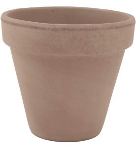 DEGREA Doniczka VASO VULCANO D15 Ceramiczna Klasyczna Prosta Włoska Terakota Szara 15cm