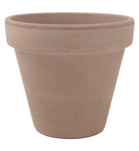DEGREA Doniczka VASO VULCANO D17 Ceramiczna Klasyczna Prosta Włoska Terakota Szara 17cm
