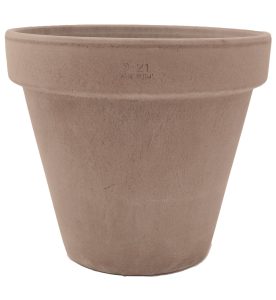 DEGREA Doniczka VASO VULCANO D21 Ceramiczna Klasyczna Prosta Włoska Terakota Szara 21cm