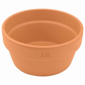 DEGREA Doniczka MINI VASO D21 Ceramiczna Terakota NISKA 21cm