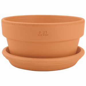 DEGREA Doniczka ceramiczna MINI VASO D21 + Podstawka D21