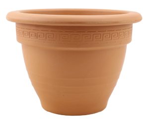 DEGREA Doniczka Zdobiona CAMPANA D27 Ceramiczna Terakota 27cm