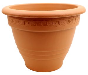 DEGREA Doniczka Zdobiona CAMPANA D32 Ceramiczna Terakota 32cm