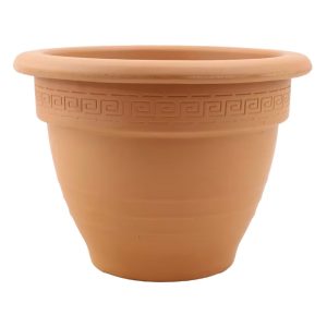 DEGREA Doniczka Zdobiona CAMPANA D27 Ceramiczna Terakota 27cm