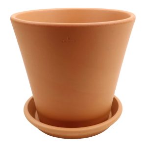 DEGREA Doniczka Ceramiczna Terakota ETNA D26 cm + Podstawek D23 cm