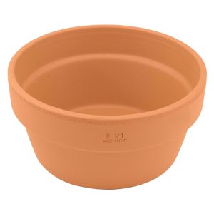 DEGREA Doniczka MINI VASO D21 Ceramiczna Terakota NISKA 21cm