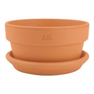 DEGREA Doniczka ceramiczna MINI VASO D21 + Podstawka D21