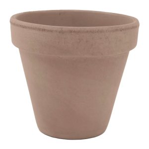 DEGREA Doniczka VASO VULCANO D15 Ceramiczna Klasyczna Prosta Włoska Terakota Szara 15cm