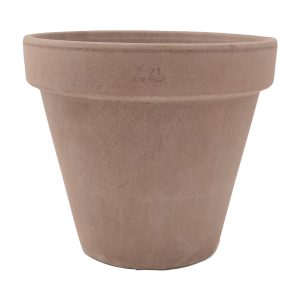 DEGREA Doniczka VASO VULCANO D21 Ceramiczna Klasyczna Prosta Włoska Terakota Szara 21cm