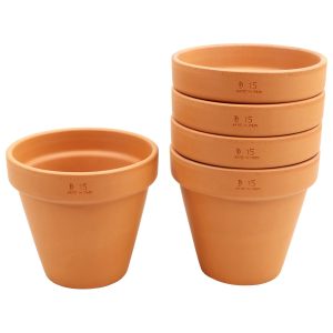 Zestaw 5 sztuk Doniczki DEGREA VASO D15 Ceramiczna Terakota 15cm