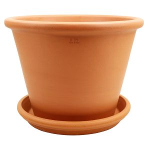 DEGREA Doniczka Ceramiczna  VASO POMPEI D35 + Podstawek D31 cm