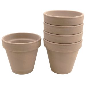 Zestaw 5 sztuk Doniczki DEGREA VASO VULCANO D15 Ceramiczna Terakota 15cm