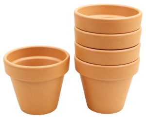 Zestaw 5 sztuk Doniczki DEGREA VASO D13 Ceramiczna Terakota 13cm