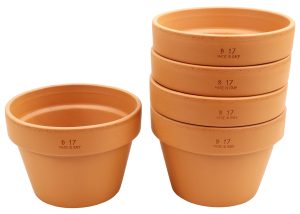Zestaw 5 sztuk Doniczki DEGREA MEZZO VASO D17 Ceramiczna Terakota NISKA 17cm