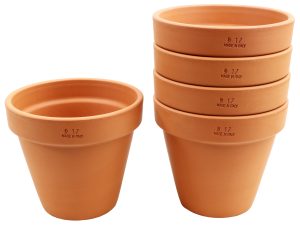 Zestaw 5 sztuk Doniczki DEGREA VASO D17 Ceramiczna Terakota 17cm