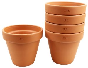 Zestaw 5 sztuk Doniczki DEGREA VASO D19 Ceramiczna Terakota 19cm
