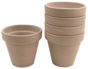 Zestaw 5 sztuk Doniczki DEGREA VASO VULCANO D15 Ceramiczna Terakota 15cm